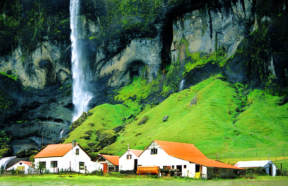 Farm and Falls H, Iceland