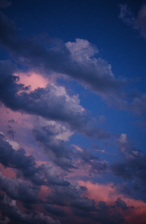 Blue, Pink Clouds