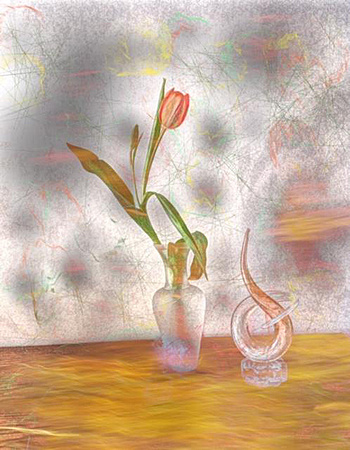 Tulip in Vase, Altured
