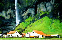 Farm and Falls H, Iceland